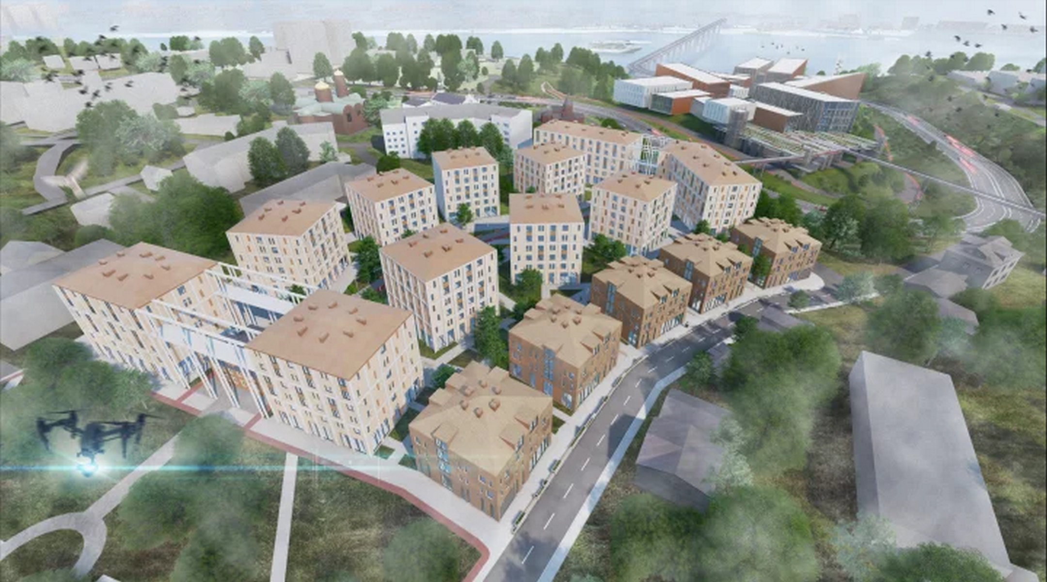 Начало строительства ИТ-кампуса Неймарк. Коливинг и Образовательный хаб || Б.Овраги || Апрель 2023