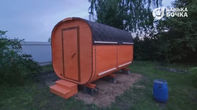 #ОБЗОР #Баня-квадро 3,5 метра #баня-бочка