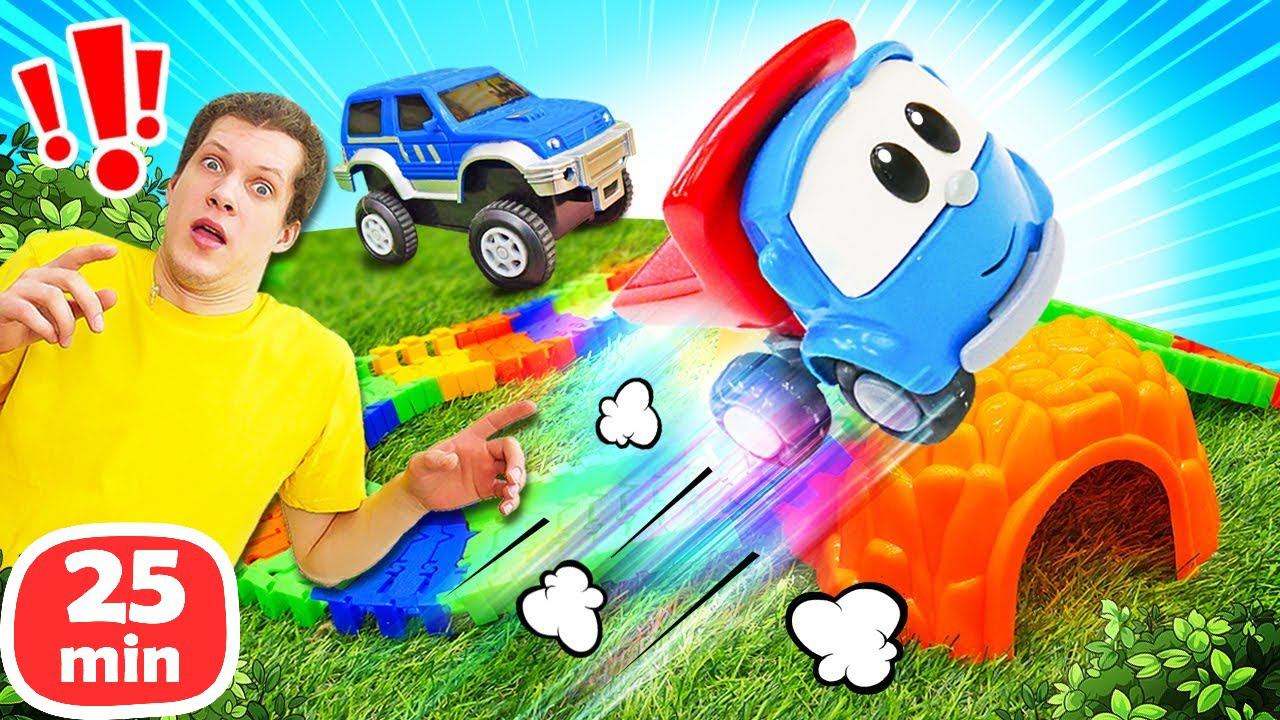 Машина перевернулась от камней на дороге!  Кораблекрушение в море —  Мультики про машинки для детей