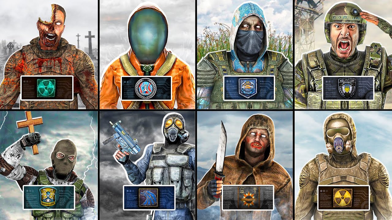 Двадцать сталкерских группировок