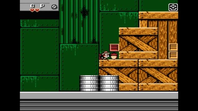 Dendy (Famicom,Nintendo,Nes) 8-bit Chip & Dale 1часть уровень 6