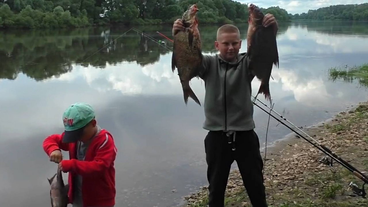 Ловим ЛЕЩА большой весёлой компанией! Рыбалка на Оке!