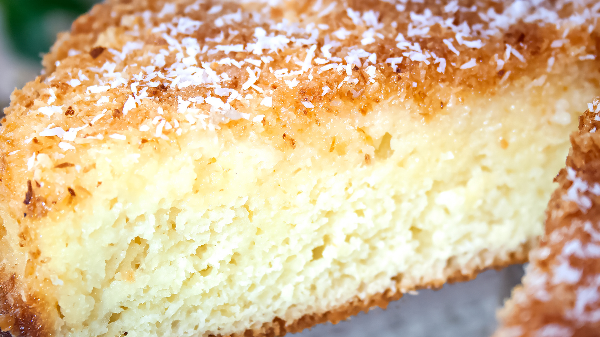 🥥Кокосовый пирог со сливками, быстрый и очень вкусный! Простой рецепт теста на кефире!