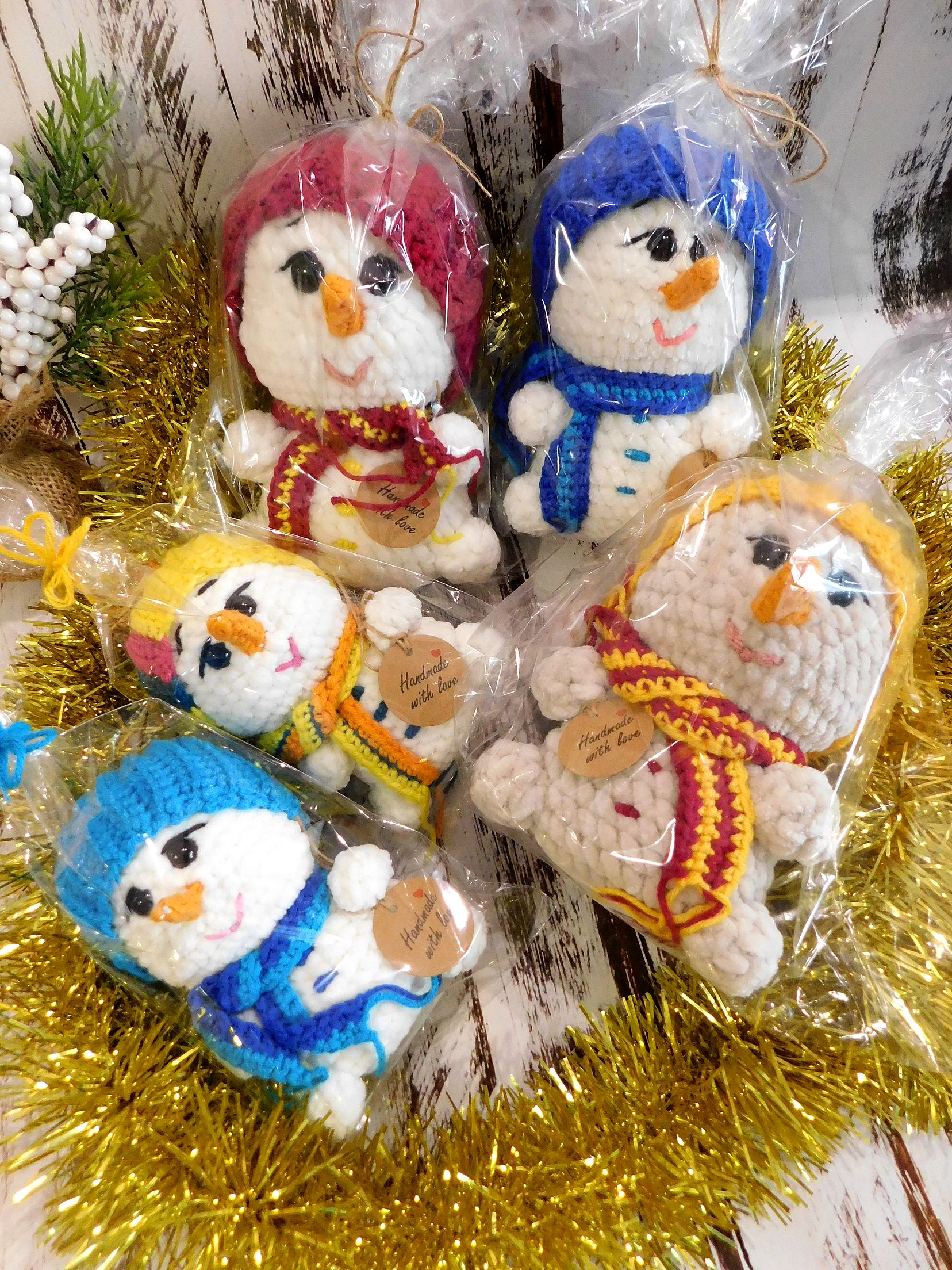 Снеговик Снегоша, анонс описания вязания