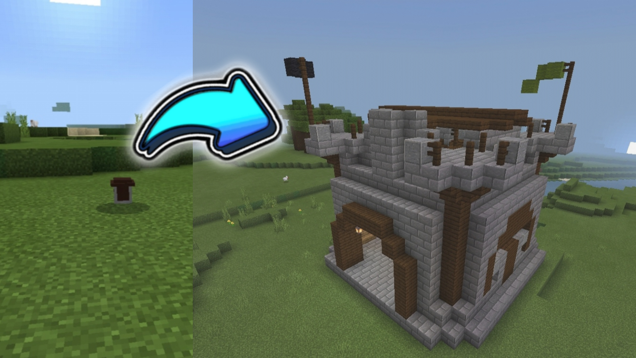 Построил дом за один клик / постройка здания за клик