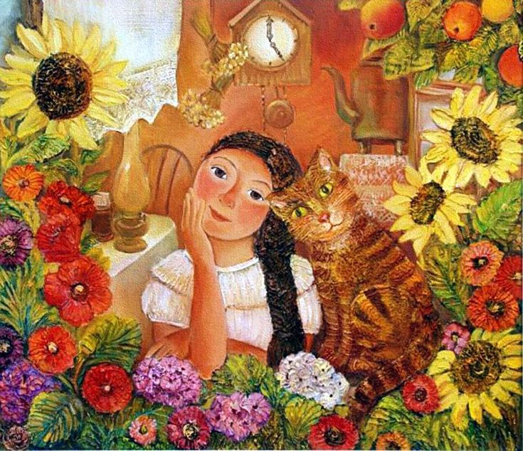 Свет любви в наивной живописи Ольги Величко.