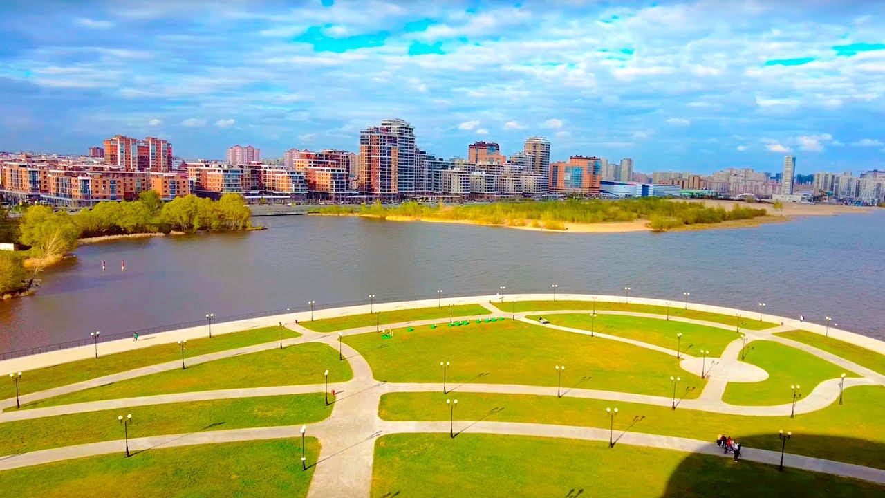 Walking in Kazan. Observation deck and Wedding Palace |4K| - Spring (April 26, 2023)