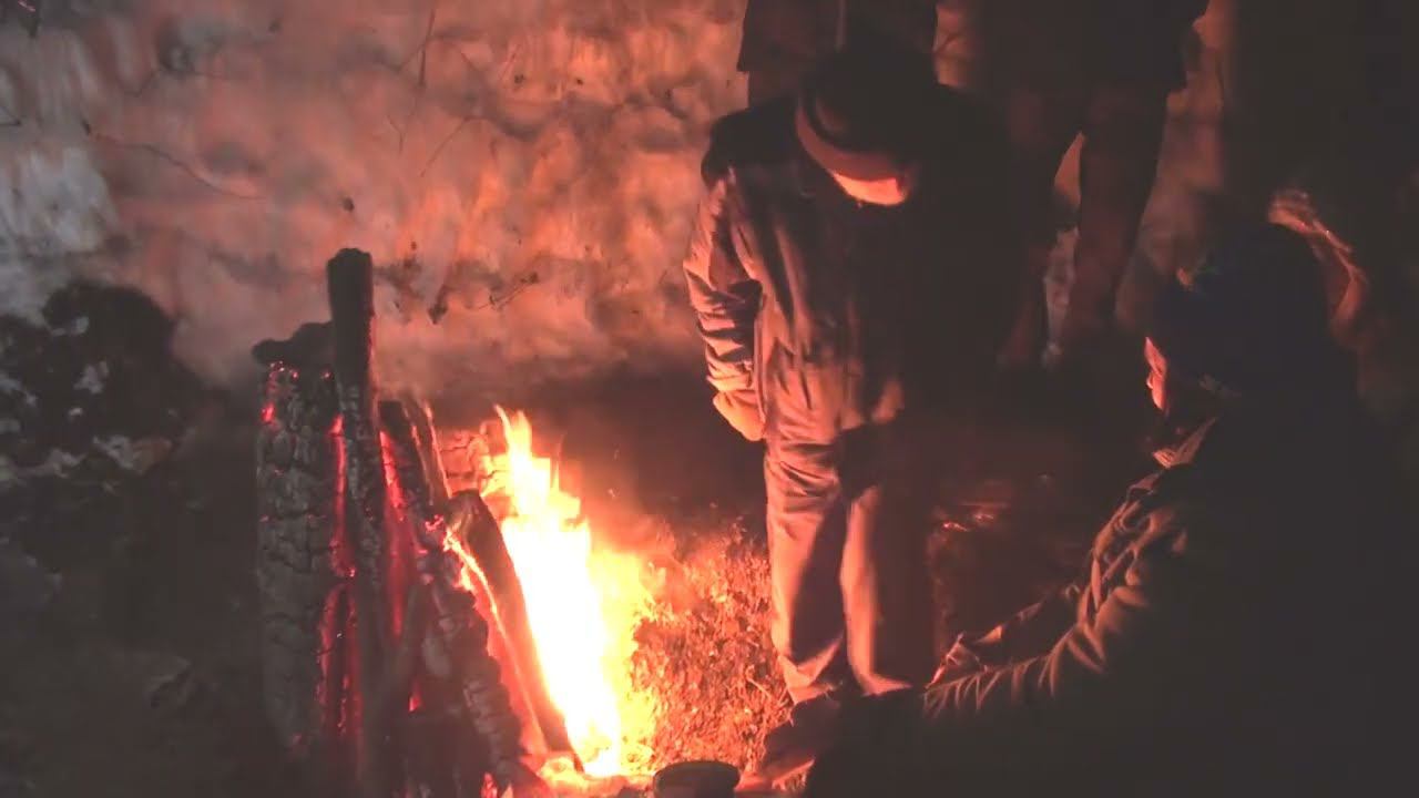 Лета 11.02.2024 зимой у костра