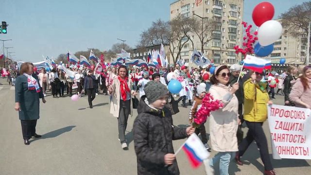 Первомай в Приамурье отметили с особым настроением