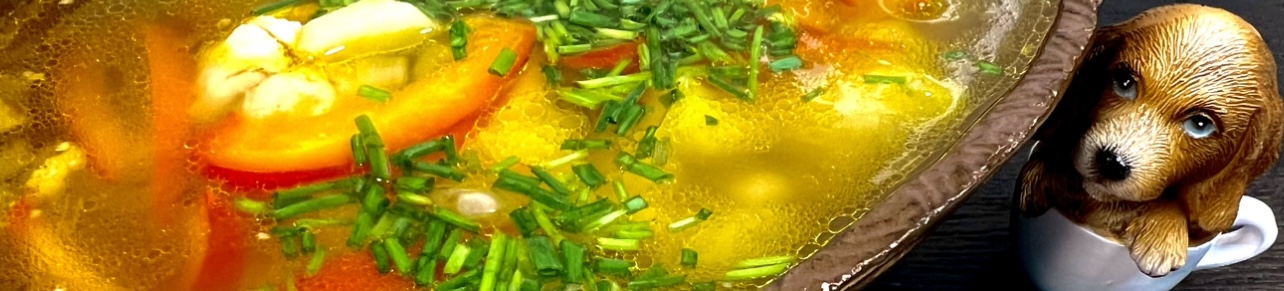 Фасолевый суп с паприкой на курином бульоне- очень вкусно и душевно!