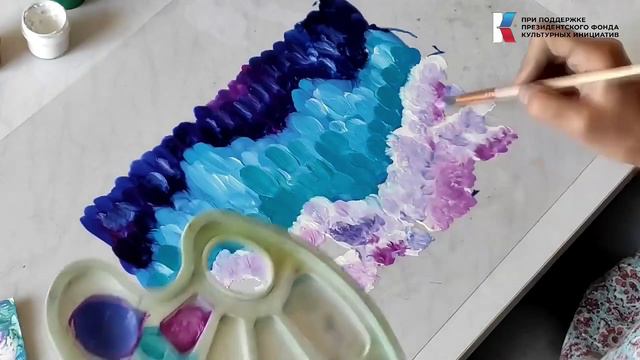 Мастер-класс «Сиреневые сумерки» Учимся рисовать: рисование вместе с детьми. #ОмскСтрим #музейВрубел