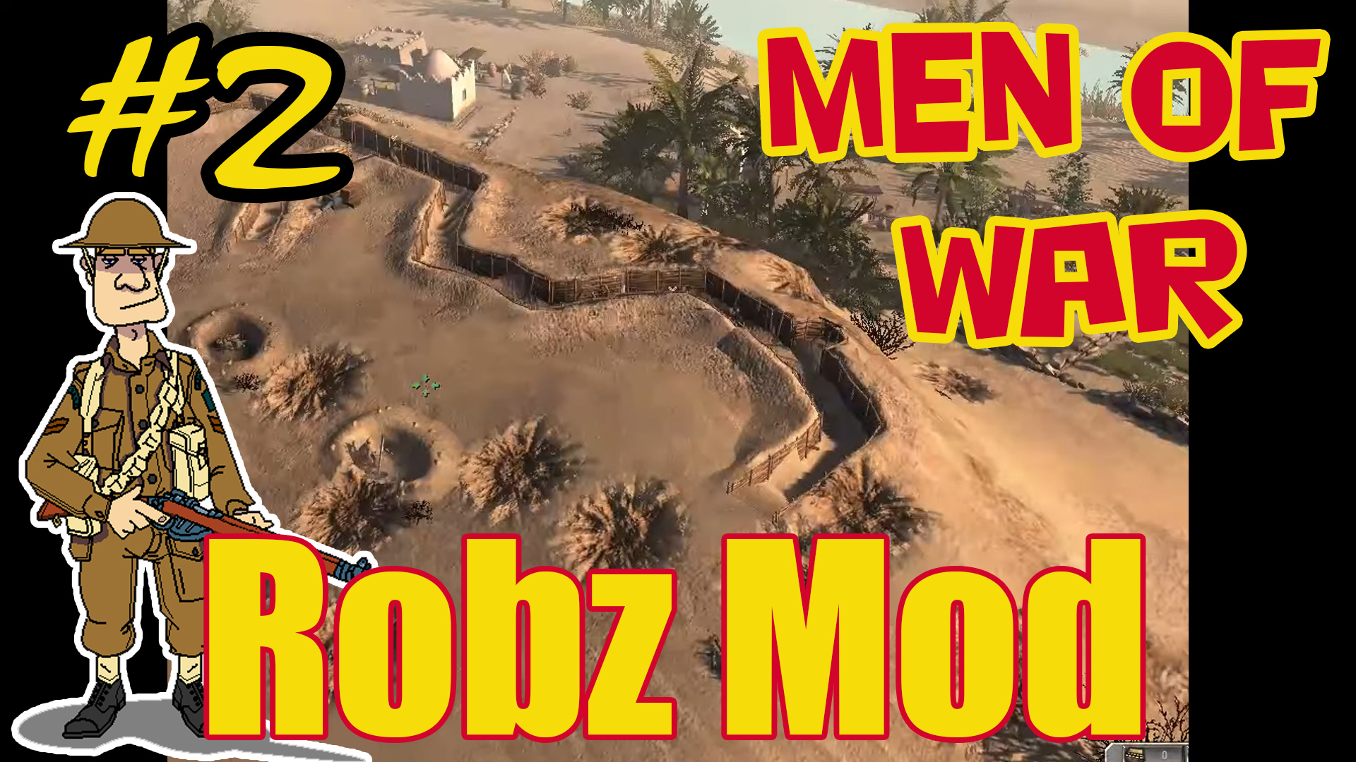 Прохождение В Тылу Врага: Штурм 2  (Robz Realism Mod) - #1 - [AUS] Nth. Africa: Destroy the AT Guns