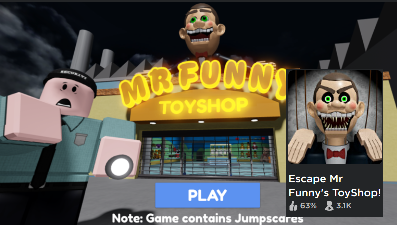 Escape Mr Funny's ToyShop! SCARY OBBY! Сбегите из магазина игрушек мистера Фанни! СТРАШНЫЙ ОББИ!