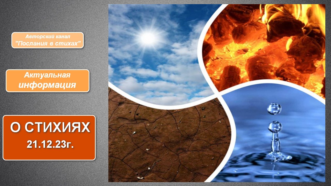 О стихиях I Актуальная информация