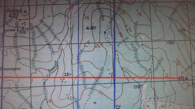 Азимут по карте. Подробно, более сложно