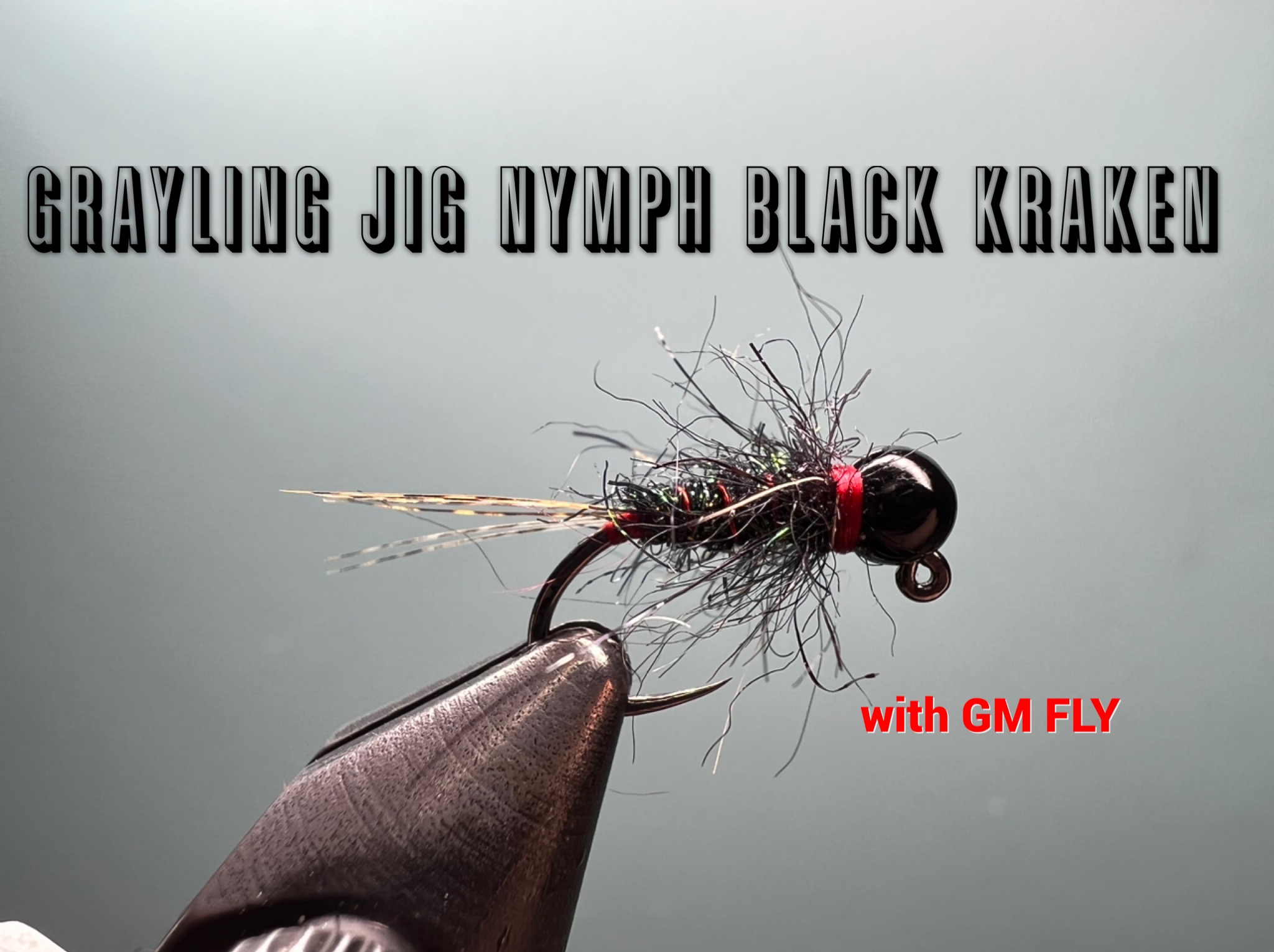 Хариусовая нимфа Черный Кракен Как связать от GM FLY