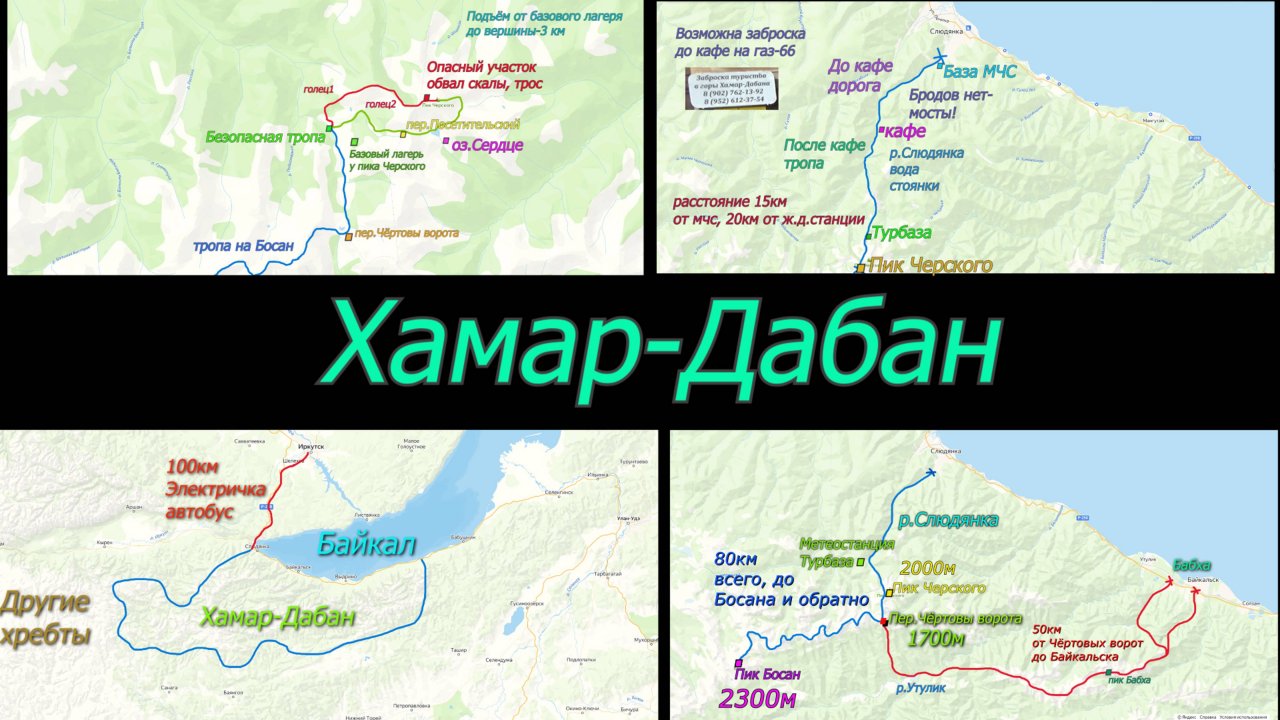 Хамар-Дабан / Слюдянка-пик Босан / Устный разбор маршрута