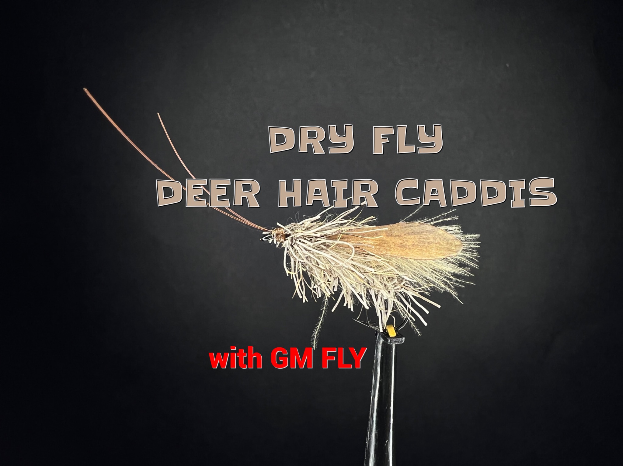 Сухая мушка Ручейник Deer Hair Caddis Как связать от GM FLY