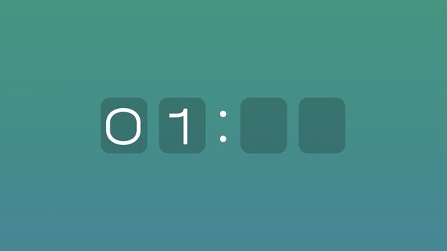 Секундомер: 3 минуты (обратный отсчет, countdown)