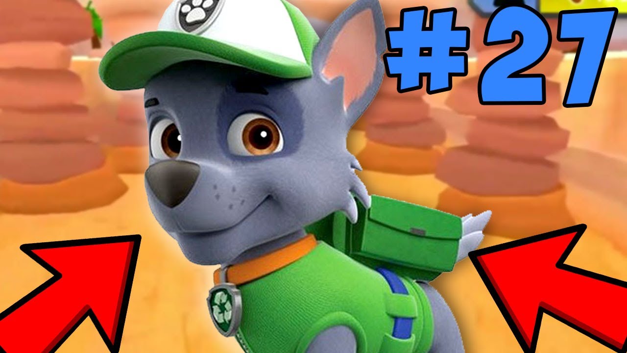 Щенячий патруль! Рокки собирает конусы #27 серия  Игры для детей на телефон  Мультики онлайн