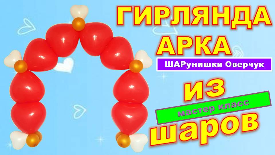Гирлянда из шаров. Арка из шаров. Мастер класс. Garland of balloons. Balloons. DIY. Hand made.