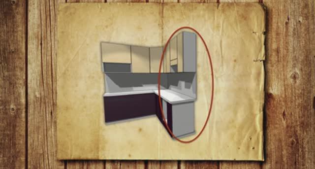 Как красиво закончить кухню, край кухни