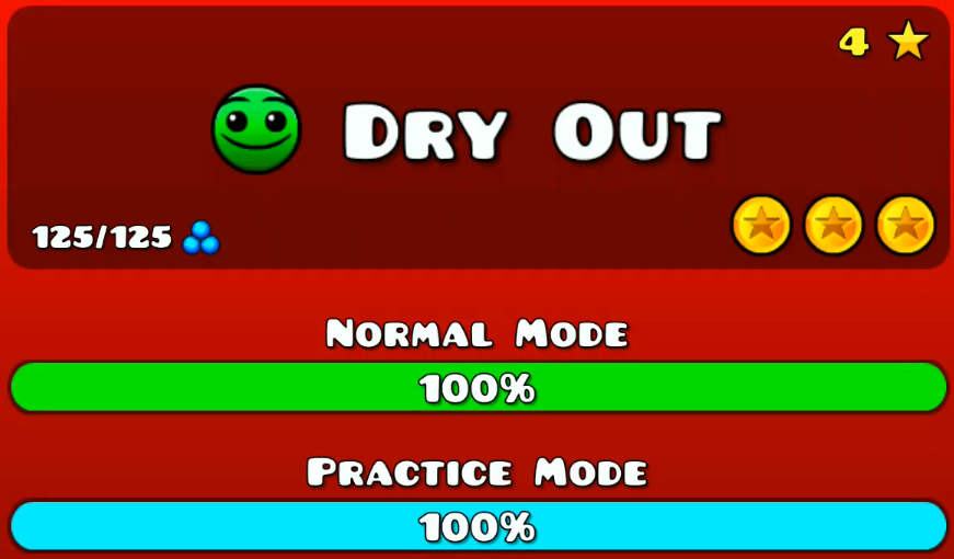 4 Уровень (Dry Out) - Geometry Dash