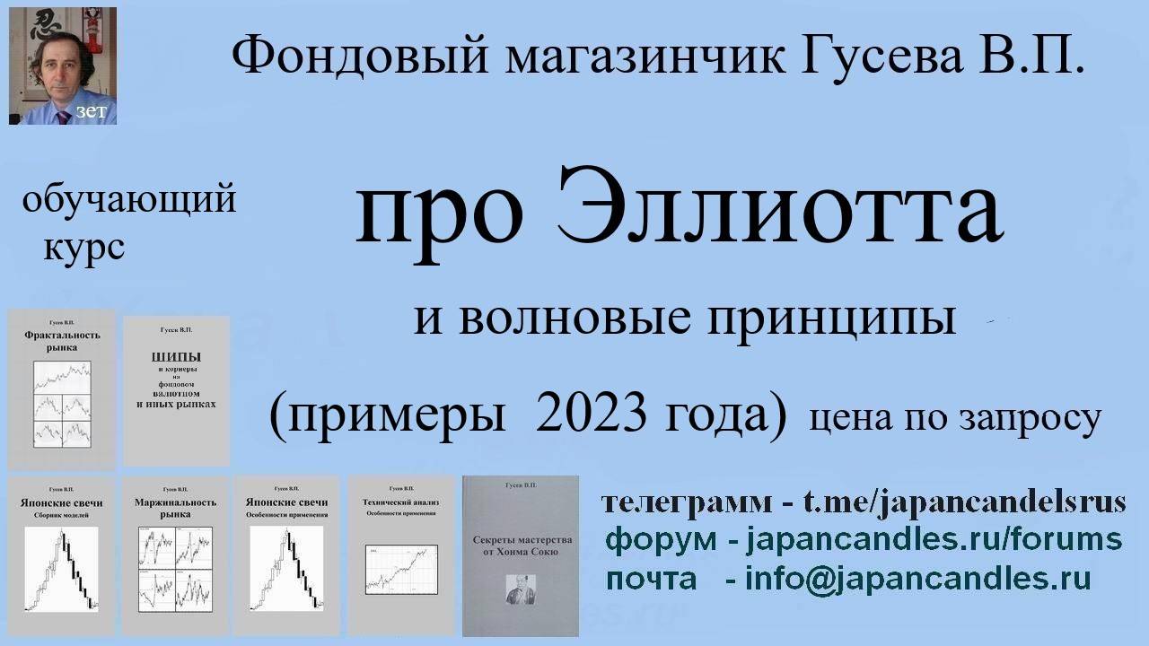 Обучающий курс  -  ЭЛЛИОТТ и ВОЛНОВЫЕ ПРИНЦИПЫ примеры 2023 года