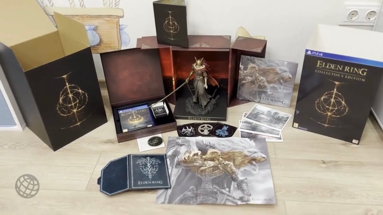 Распаковка Коллекционного издания Elden Ring для PS4   Elden Ring Collecors Edition Unpacking