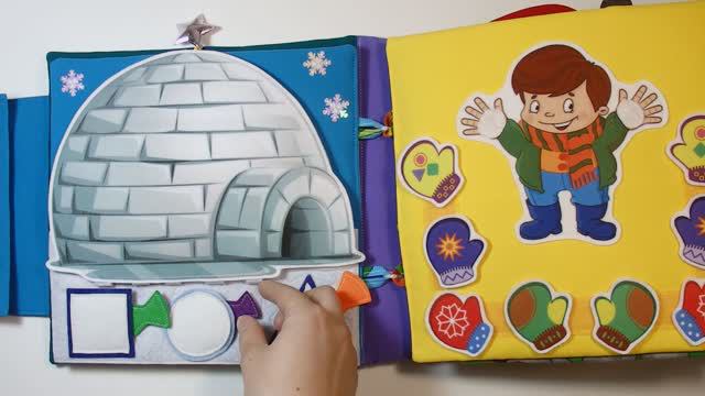 Книга из ткани с необычными заданиями. Как заинтересовать ребёнка