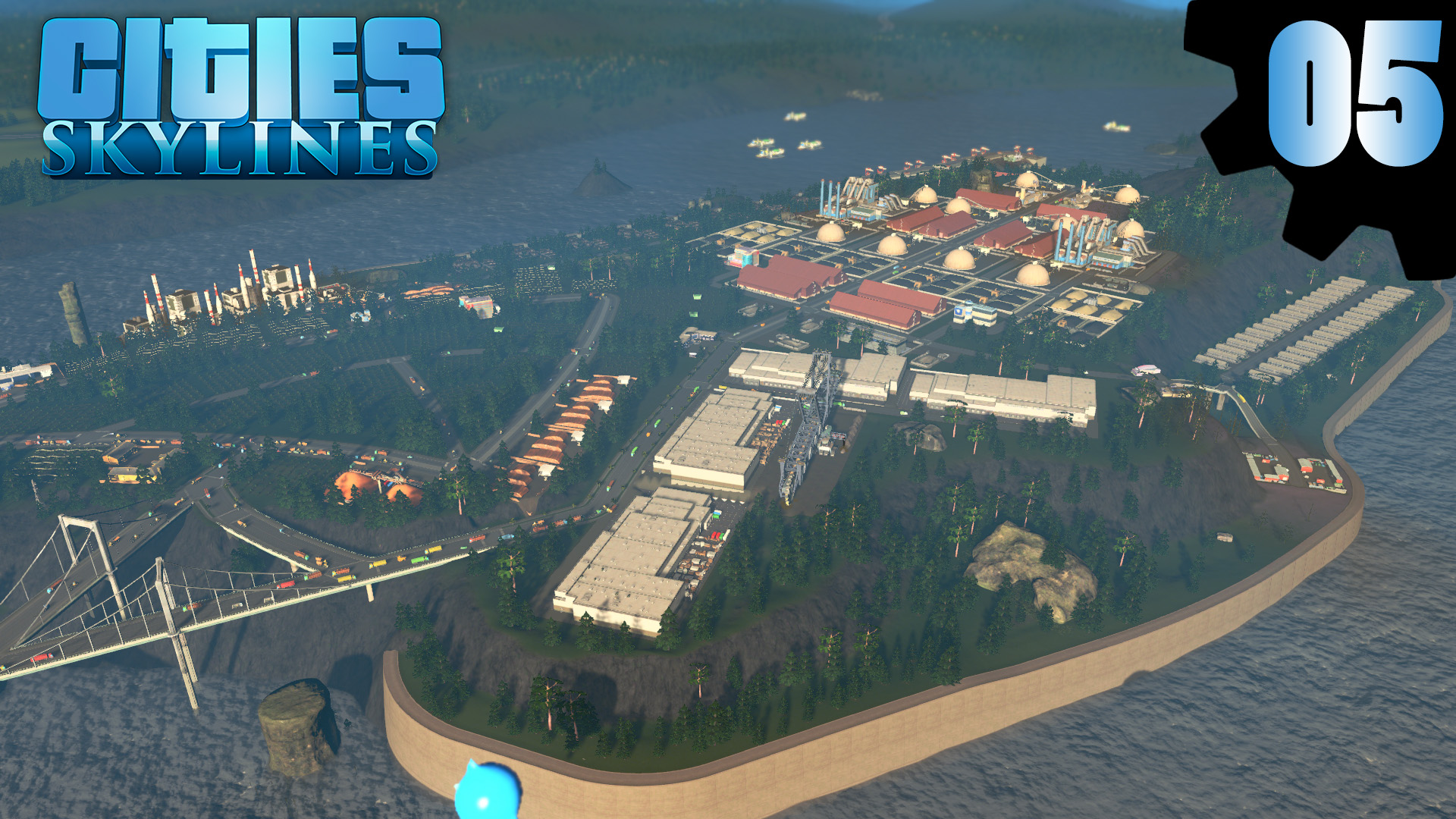 Cities Skylines #5 Промышленный остров