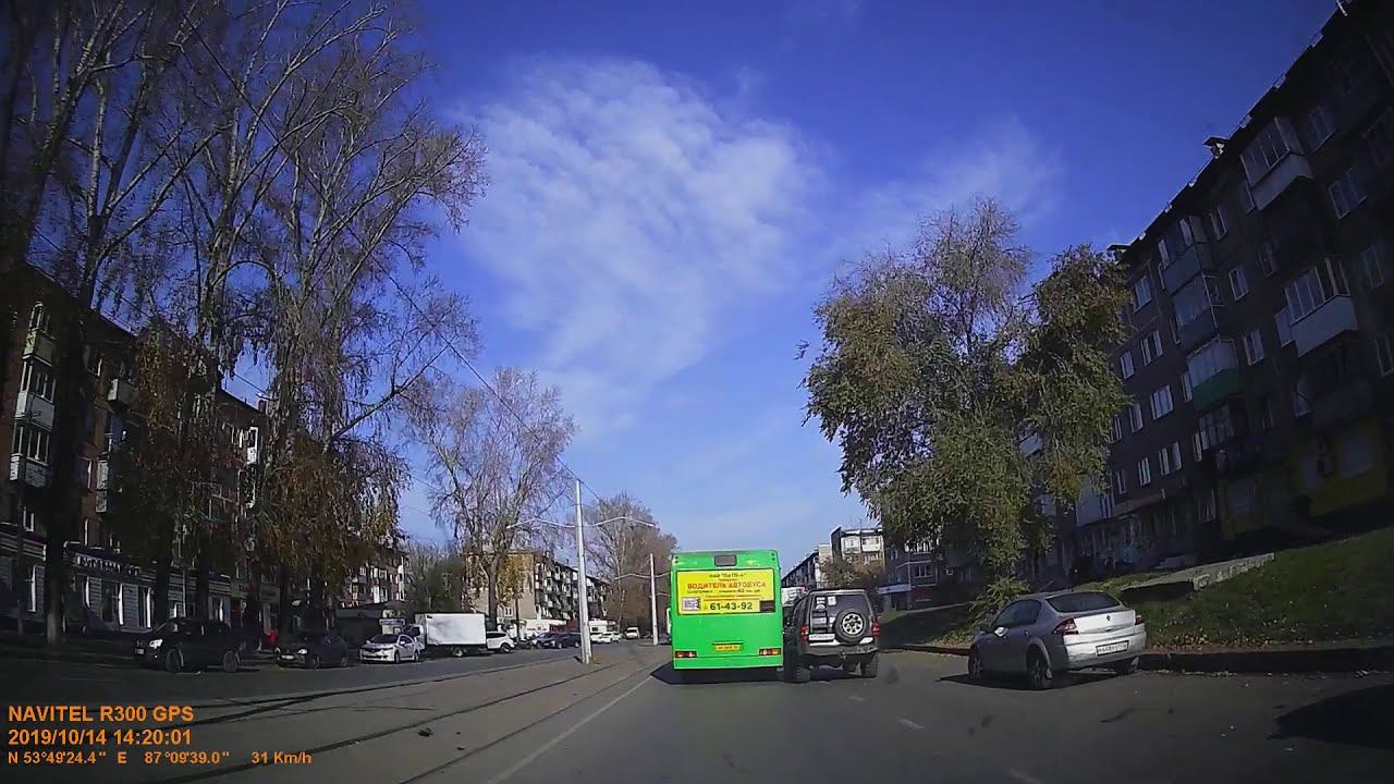 2019.10.14 Притёрлись с автобусом. + авария возле депо ул. Тореза Заводской район.