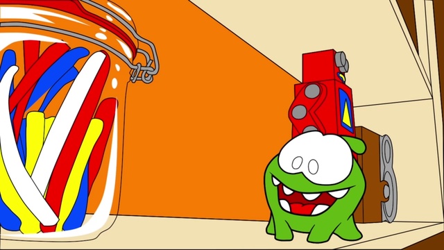 Мультик - Раскраска - Учим цвета - Ам Ням и робот 