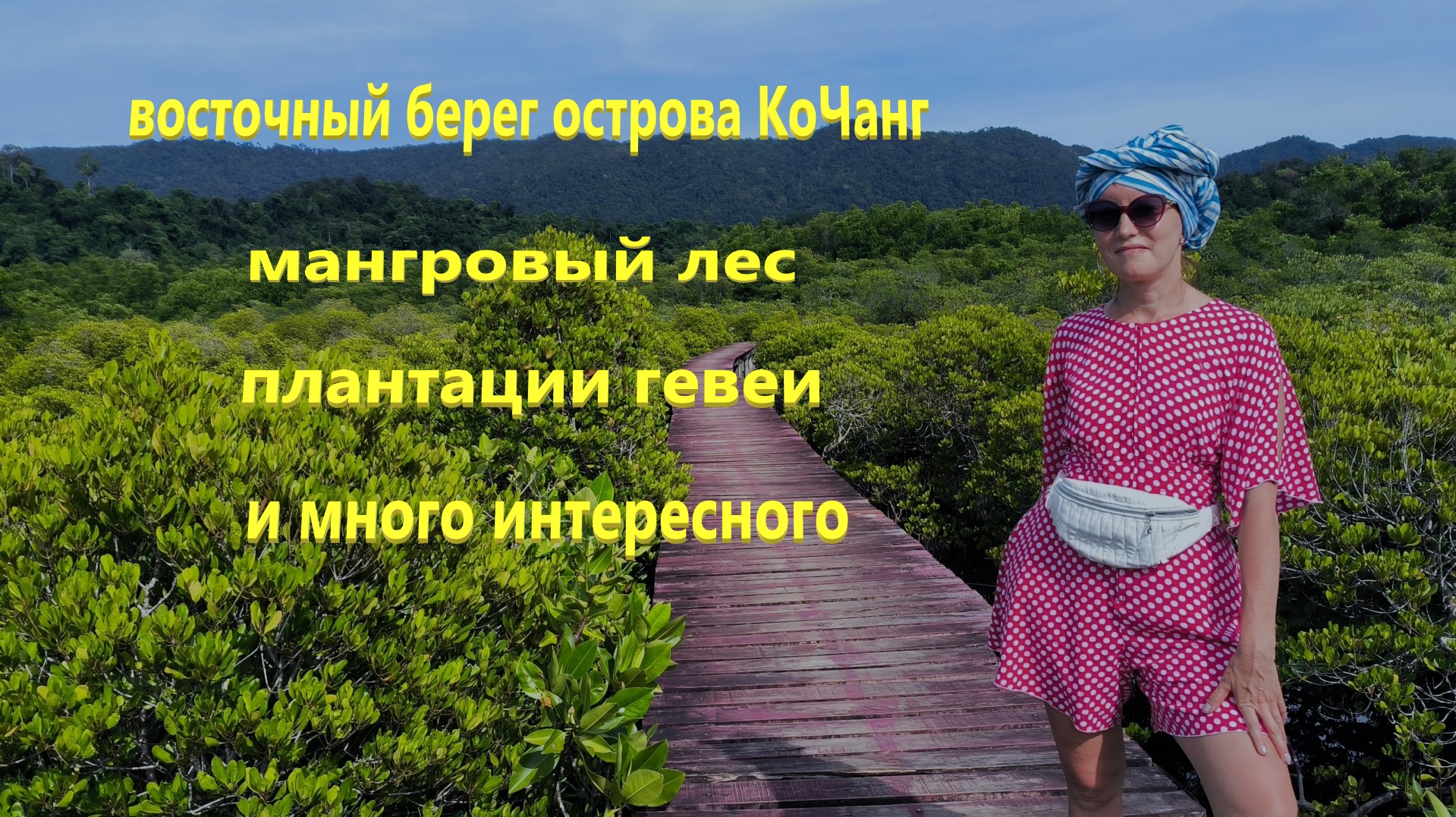 Восточный берег острова Ко Чанг. Мангровый лес, плантации гевеи и другие локации.
