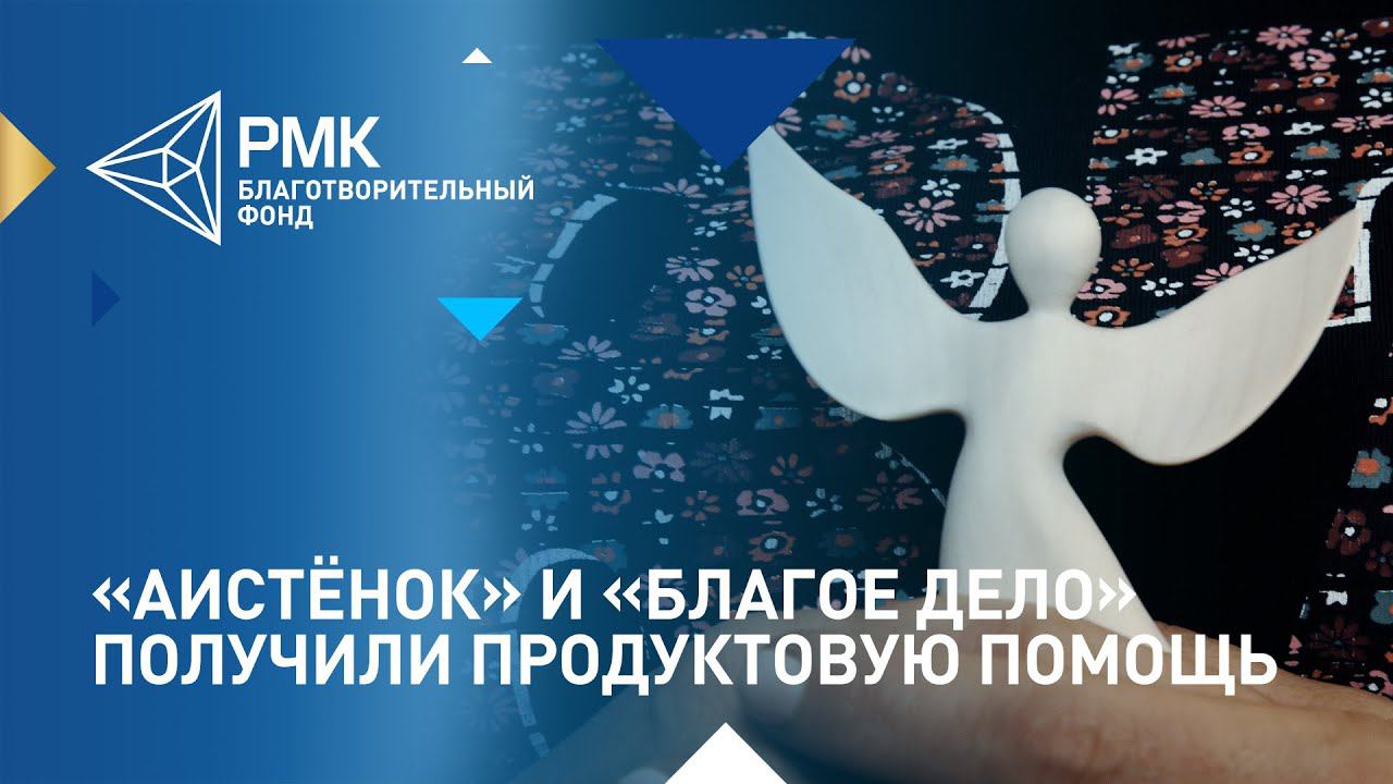 Общественные организации «Аистёнок» и «Благое дело» получили продуктовую помощь