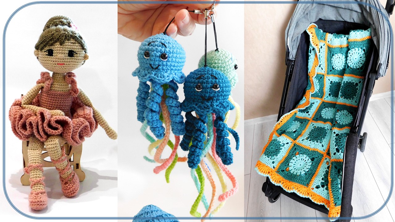 ПЛЕД, БАЛЕРИНА И МЕДУЗКИ - ЧТО ИХ СВЯЗЫВАЕТ? МОИ РУКИ, СОЗДАВШИЕ ИХ ?♀️?