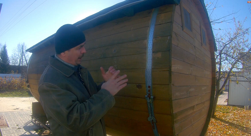 Баня Бочка Как избежать проблем со стяжками на бане