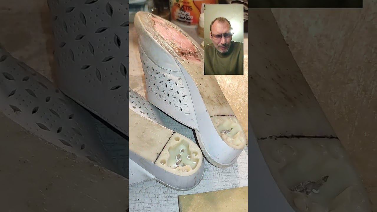 Замена подошвы на летних босоножках...