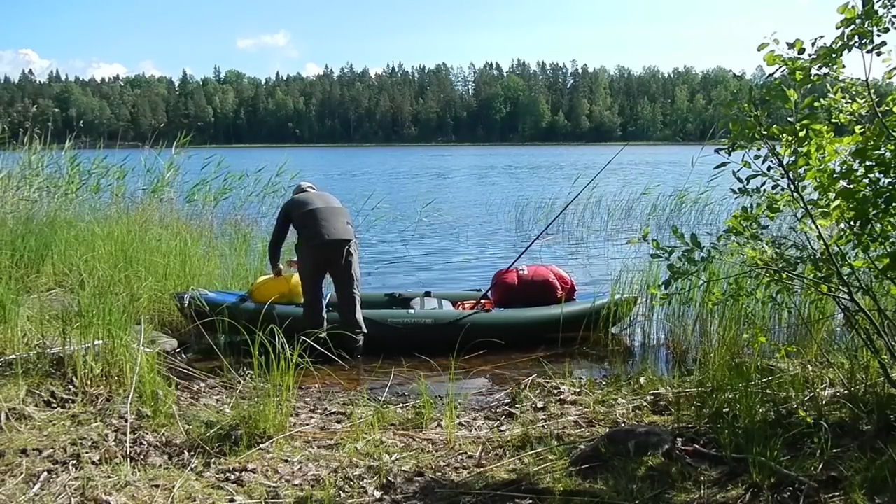 Водный поход \ Вуокса \ Рыбалка .