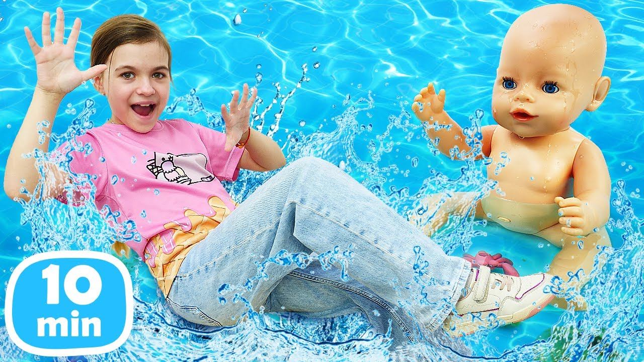 Гуляем летом с Беби Бон! В гостях у Барби русалок и поход в лес. Игры в куклы для девочек