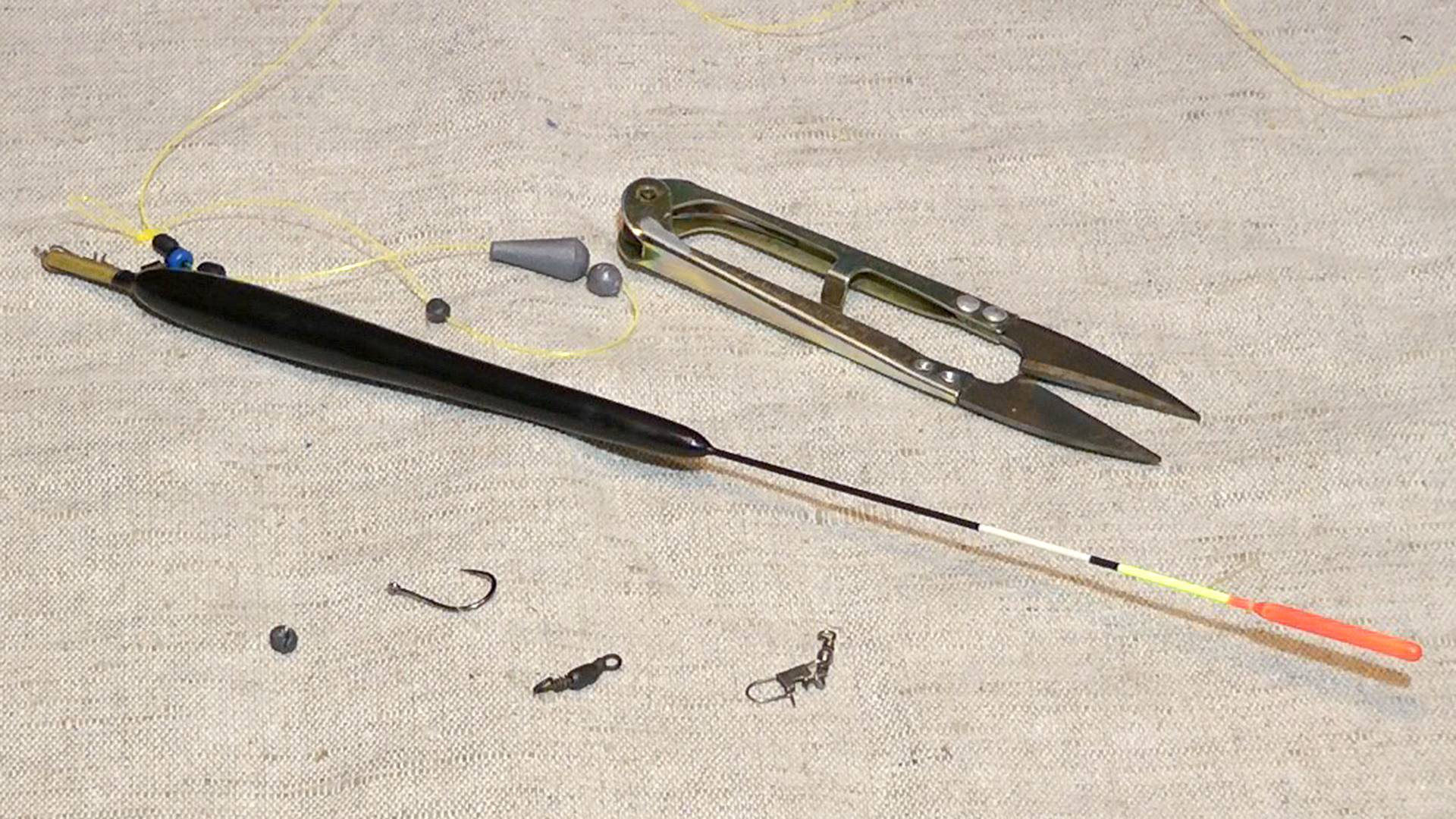 Как оснастить матчевую удочку. Скользящий монтаж.