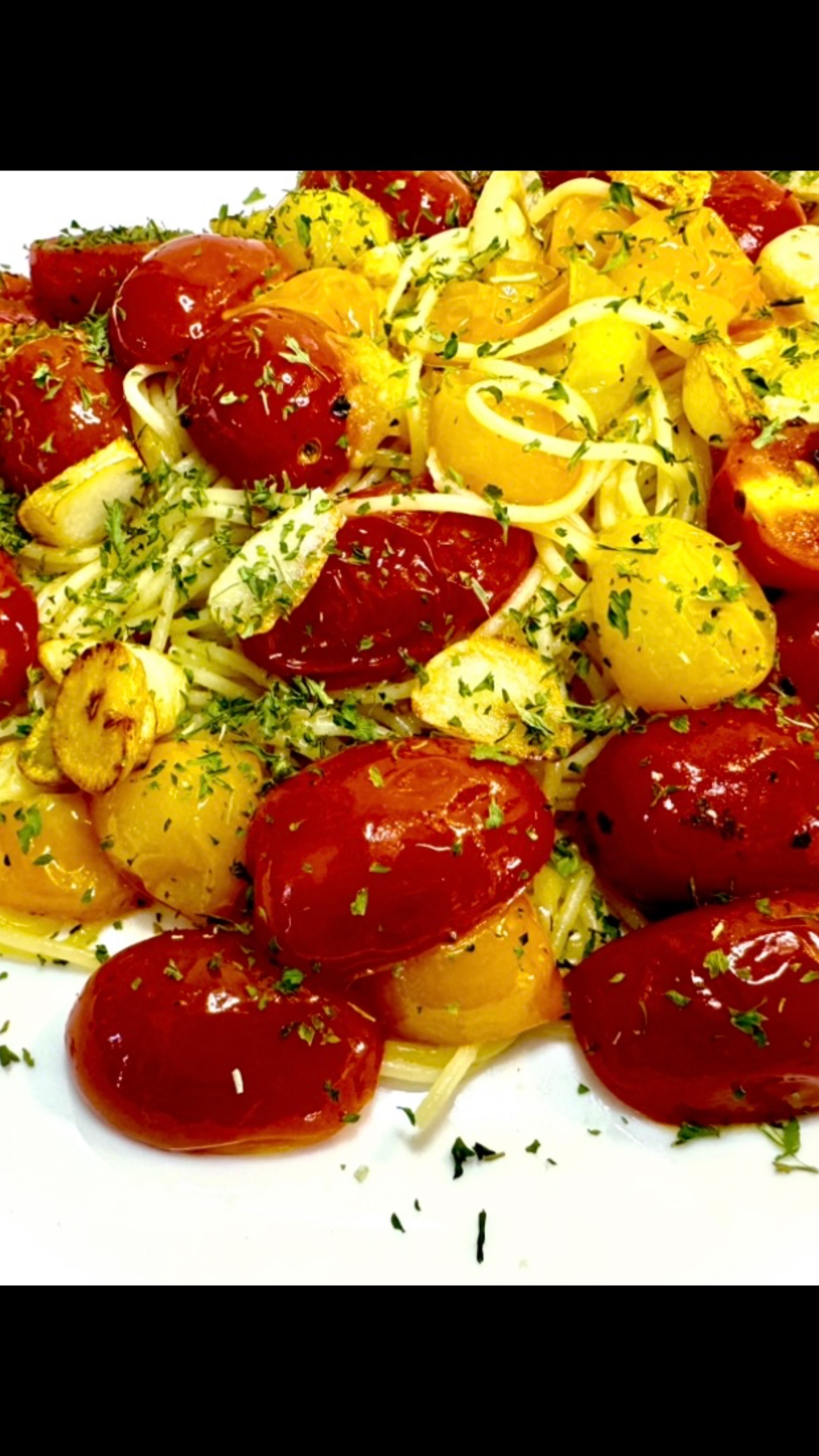 Паста диетическая с томатами и чесноком!