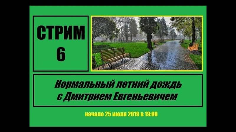 Стрим #6 "Нормальный летний дождь с Дмитрием Евгеньевичем"