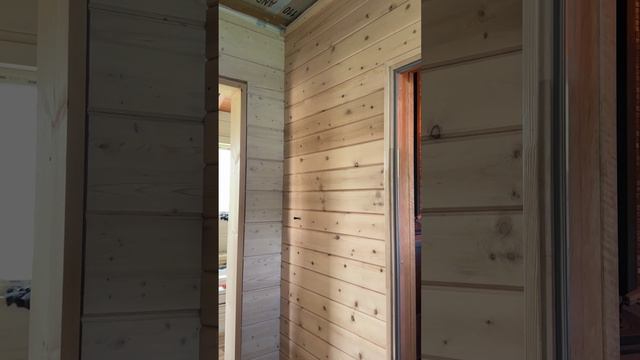 Внутренняя отделка бани кедром