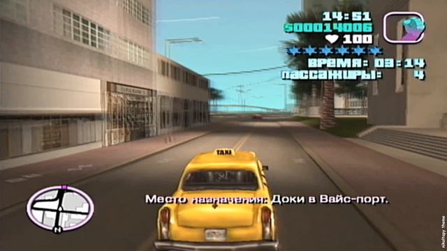 GTA Vice City Part 26 Камера смертников Такси PlayStation 2