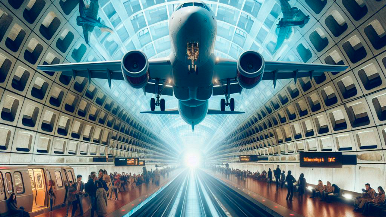 Метро в аэропорту Вашингтона / Путь Домой