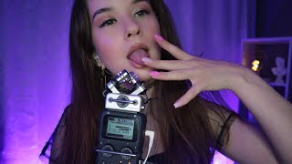 АСМР Гипнотические близкие ЗВУКИ РТА и Движения рук  Zoom5