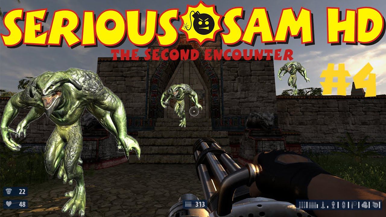 Рептилоидов много не бывает? Прохождение Крутой Сэм HD: Второе пришествие #4 (почти все секреты)