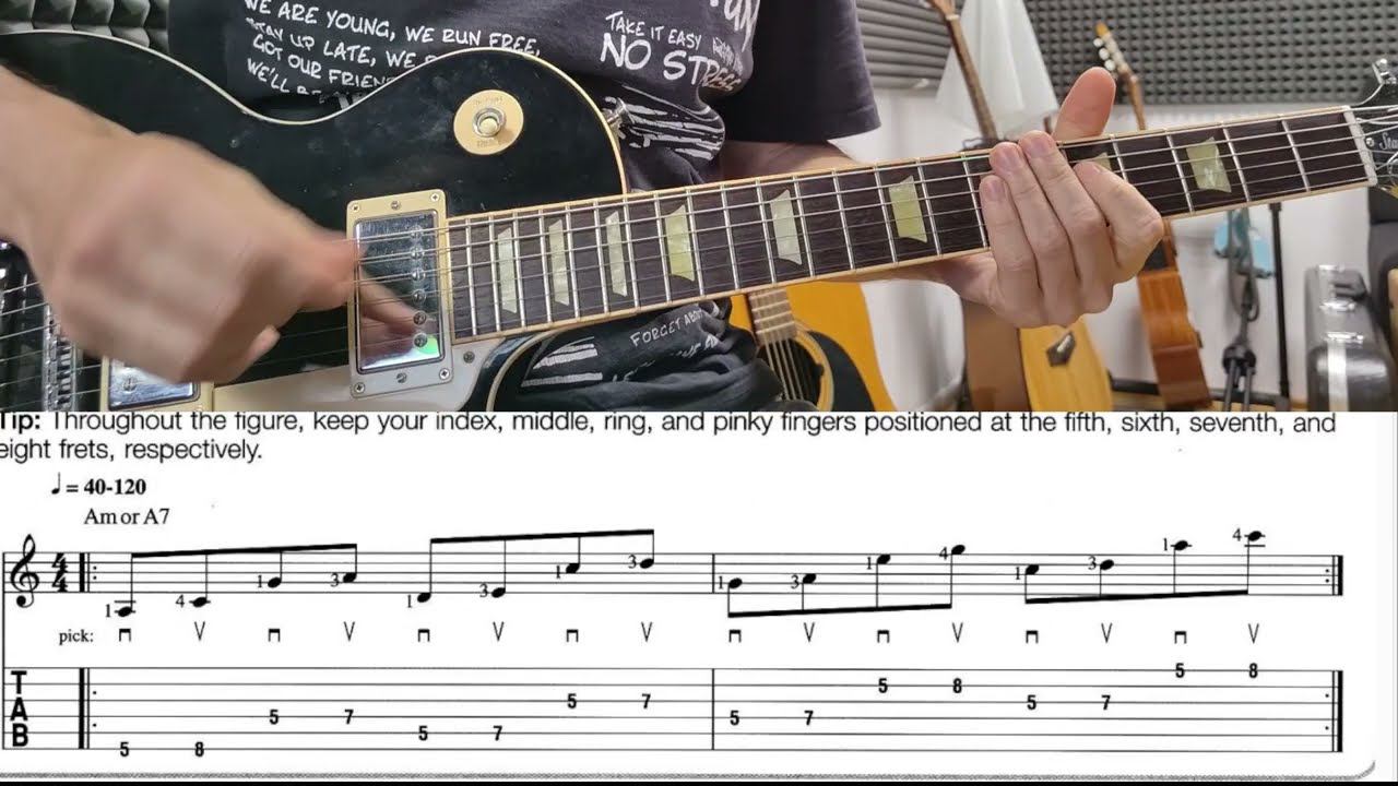 Упражнения для гитары из книги Troy Nelson Guitar Aerobics 1 неделя