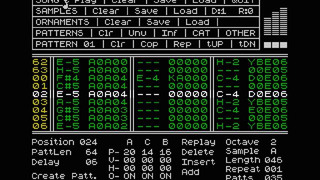 ZX Spectrum Music. Point of Departure by Aki (ZX Spectrum AY-3-8912 music).
